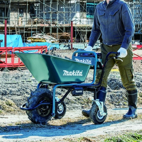 Makita DCU180Z 充電式搬運車(無碳刷馬達)(鋰18V)(淨機) **搬運貨架/泥斗需另購買**