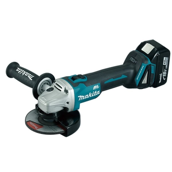 Makita DGA504RTE 充電式角向磨光機115毫米(側開關)(鋰18V)(4.0Ah電池)