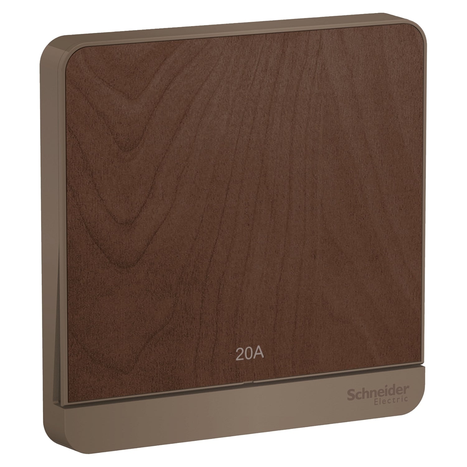 Schneider 施耐德 E8331D20N_WD_C5 20A 單位雙極開關掣連LED指示燈 (胡桃木)