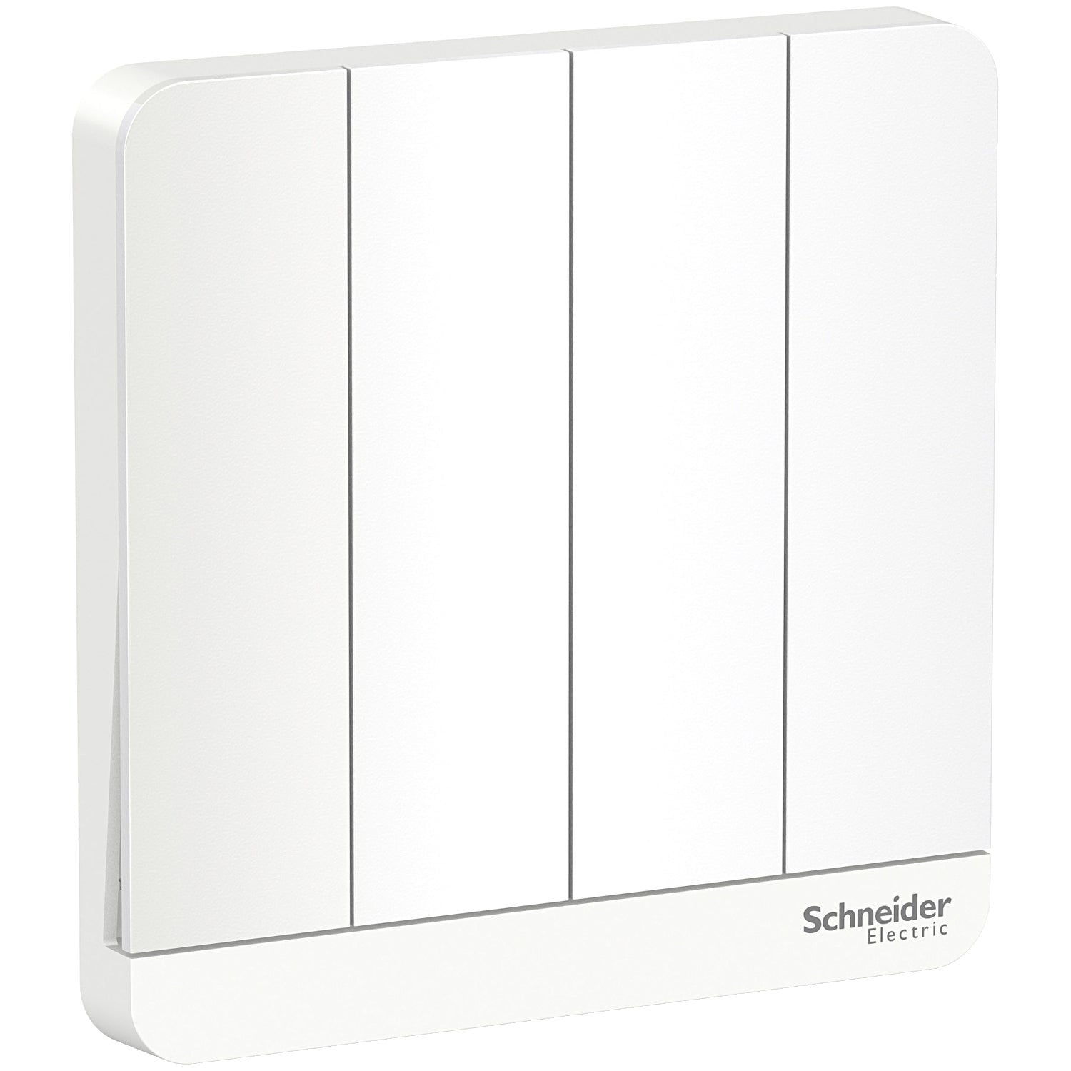 Schneider 施耐德 E8334L1LED_WE_C5 16AX 四位單控開關掣連LED指示燈 (搪瓷白)