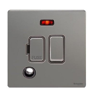 Schneider 施耐德 – 13A 有掣保險菲士蘇連出線位及出線位 GU5414WPN / GU5414WPW / GU5414WSS / GU5414BSS / GU5414BBN