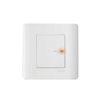 Schneider 施耐德 – 20A單位雙控平觸雙極開關連指示燈 (燈曲) E8431D20/2 WE / E8431D20/2 SZ / E8431D20/2 SA