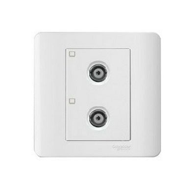 Schneider 施耐德 – 兩位電視天線插座副板 E8432TVS WE / E8432TVS SZ / E843STVS SA