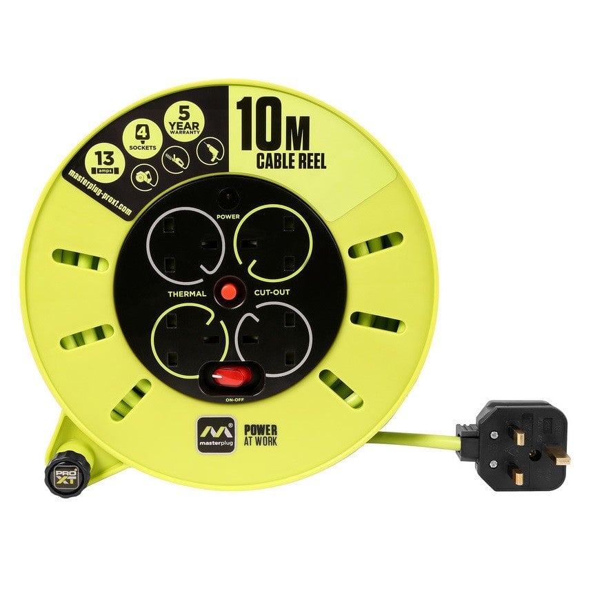 英國 Masterplug CMU10134SL-PX 4 Socket 13A 10M 電線拖轆