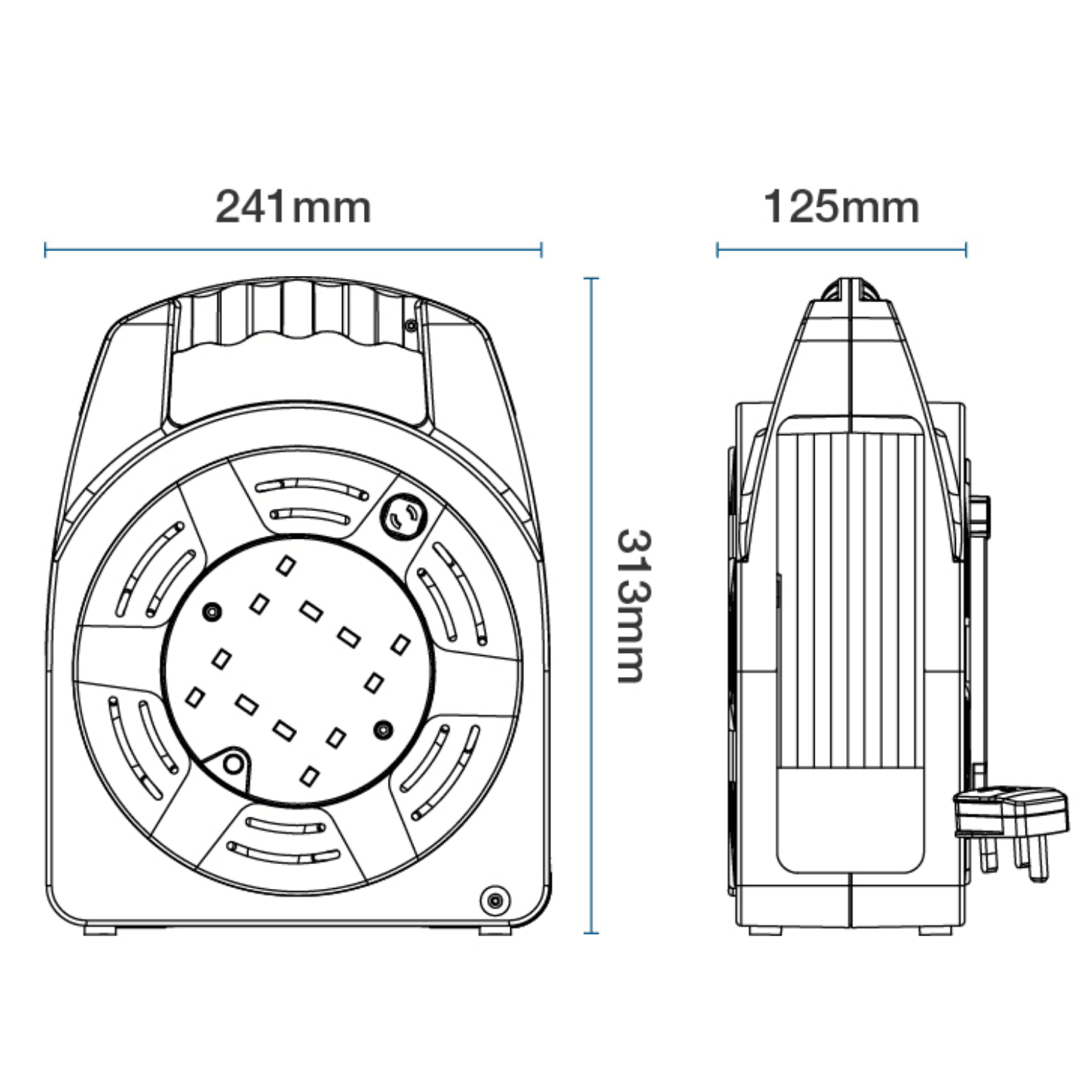 英國 Masterplug HBT2013/4BL-MP 4 Socket 13A 20M 電線拖轆